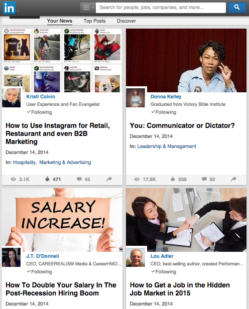 LinkedIn InFluencers - Just a few of the many